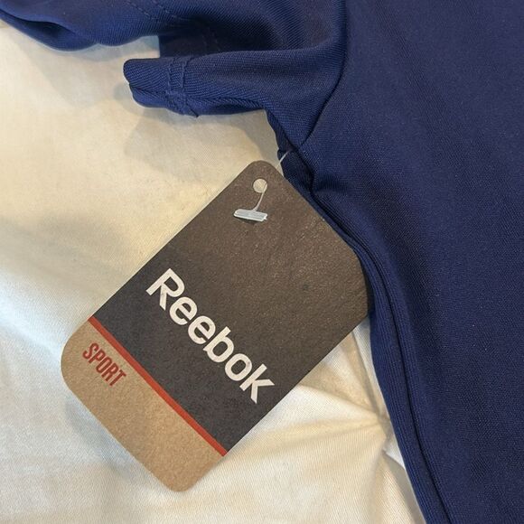 NWT Reebok Sport Kids Blue V-Neck Short Sleeves Basketball Print T-Shirt Medium - Picture 5 of 6